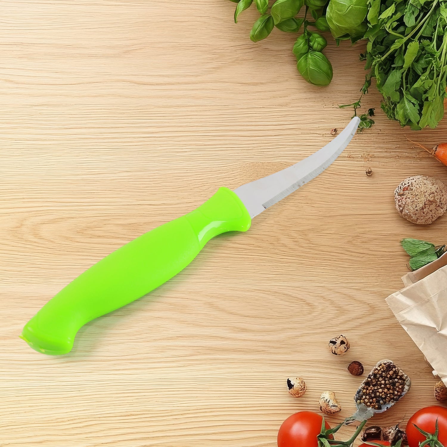 Premium Quality Multipurpose Kitchen Knife with Soft Ergonomic Handle (1 Pc) Premium Quality Multipurpose Kitchen Knife with Soft Ergonomic Handle (1 Pc)